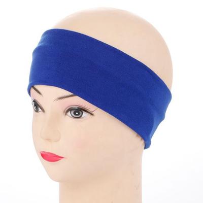 China High Quality Headband Sweat Logo Headband Wholesale Custom Yoga Girl Yoga Elastic Sports Headbands Women Cotton Sweatband Manufacturers for sale