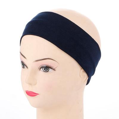 China Wholesale Sweat Absorbency Headband Fashion Cheap Hot Sale Hair Band 100% Cotton Custom Logo Yoga Headband Elastic Breathable Sweat Uptake For Women Girls for sale