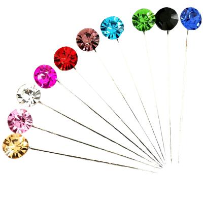 China Muslim Women Crystal Rhinestone Hijab Brooches Pins Fashion Environmental Friendly for sale