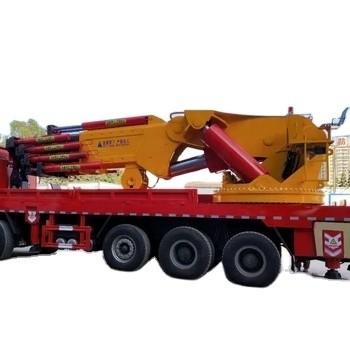 China Howo Truck Suitable Hydraulic Knuckle Telescopic Boom Crane with 25000kg Self Weight for sale