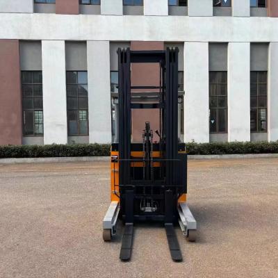 China 15° Maximum Climbing Slope Electric Stacker Forklift for 1Ton 1.5Ton Load Capacity RED for sale