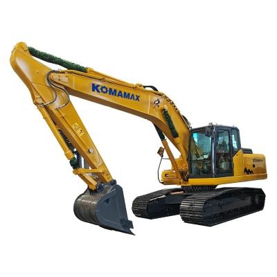 China Fully Hydraulic 15HP EPA Towable Backhoe Excavator with Shovel/Ditch Finger/Log Thumb for sale