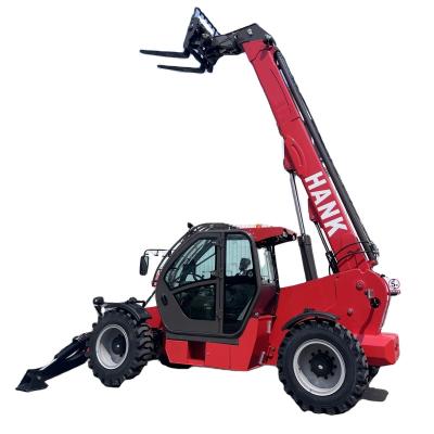 China 4Ton Telehandler with Rotating and Forks Attachments Loader Powered by Perkins Engine for sale