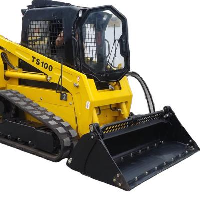 China Hydraulic Pump Eaton Crawler Loader for Home Construction TS100 Dual Skid Steer Loader for sale