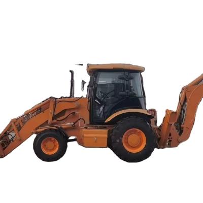 China Hydrostatic Transmission 388H Backhoe Loader with 100hp Engine Model and Front Loader for sale