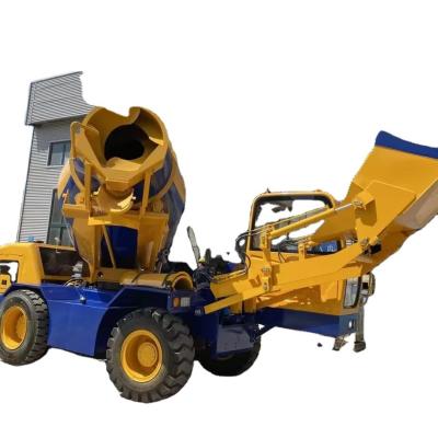 China Up to Four Batches per Hour 2 Cubic Meters Self Loading Concrete Mixing Truck Mixer for sale