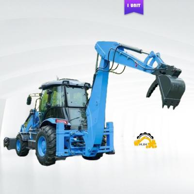 China UNIQUE SELLING POINT Compact Tractor with H-Shaped Legs Backhoe Loader Front Loader for sale