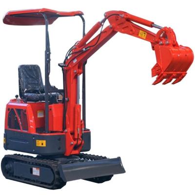 China 1040 mm totale breedte Mini Digger 1,5 ton Diesel graafmachine voor productie-installatie Te koop