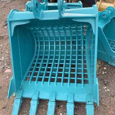 China OEM Excavator Attachments Skeleton Bucket Rock Sieve Sifting Riddle Excavator Bucket for sale