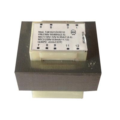 China Low loss & Long Life 230v 12v Step Down PCB Transformer E-I Core Electronic Power Transformer for sale