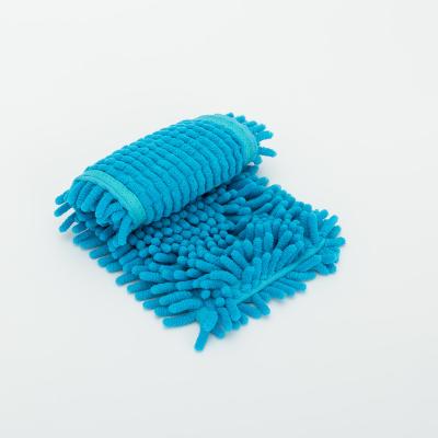 China Sustainable Microfiber Customized Weight Microfiber Cloth Mop Refill Microfiber Round  chenille Wet Mop Head for sale