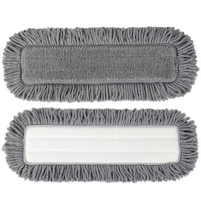 China Sustainable Wholesale spray mop lazy mop head washing replacement head customized size microfiber  flat mop cloth for sale