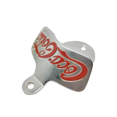 China China Supply Fixed Wall Hanging Bar Metal Beer Bottle Opener Restaurant Will Hang Zinc Alloy Bottle Opener Silk Screen Company LOGO for sale