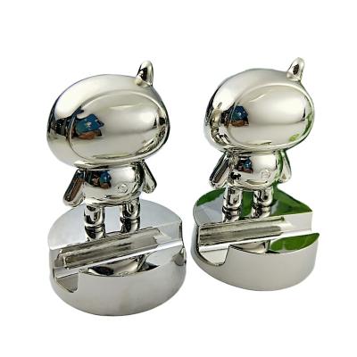 China Mini Metal Mascot Ornaments Desktop 3D Custom Model Animation Cartoon Doll Company Reputation Birthday Gift for sale