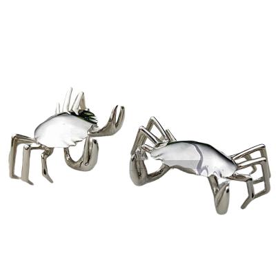 China Modern Lead-Pewter Alloy Casting Ornaments Crab Furniture Marine Animal Silver Ornament for sale