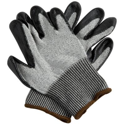 China Anti Slip Cut Proof 13 Gauge Cut Level 5 Heavy Duty Liner Working Gloves With Reinforcement for sale