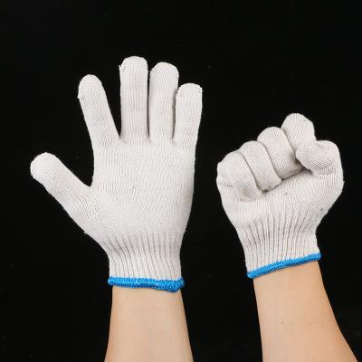 China Non-slip Warm Soft Wear-resistant Engineering Selling Construction Cotton White Nylon Gloves for sale