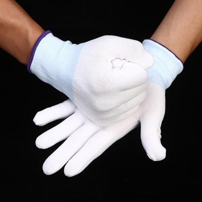 China Safety Non-slip Warm Thin Nylon Gauntlet Industrial Glove For Work Protection for sale