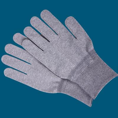 China Dot Plastic Dispense Finger Glue Special Non-slip Nylon Work Wear-Resistant Gloves for sale