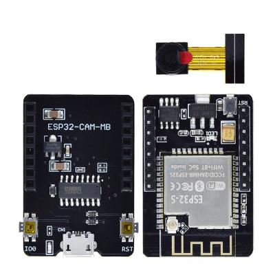 China ESP32-CAM-MB WIFI ESP32 CAM BT Development Board with OV2640 Camera MIC USB to Serial Port CH340G 4.75V-5.25V Nodemcu SA32963016501 for sale