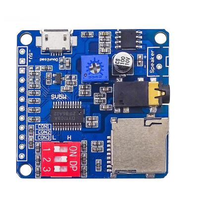 China Mini Audio MP3 Player MP3 Module Triglyceride / Serial Port Control Voice Playing Board for sale