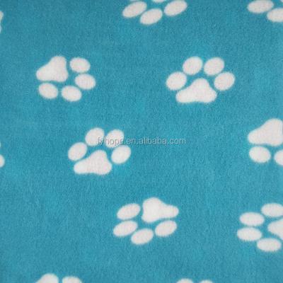 China Breathable Size 100*140cm Different Color Dog Blankets Printed With Paws for sale