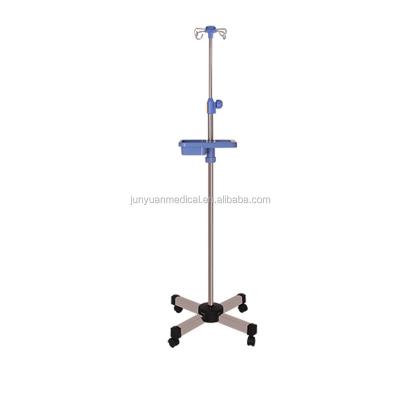 China Height Adjust Medical Height Adjustable Infusion Pole SS IV Holder IV Pole Stand For Patient for sale