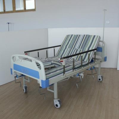 China Best Comfortable Nursing Bed Low Price Manual Delivery Adjustable Hospital Bed With Mattress for sale