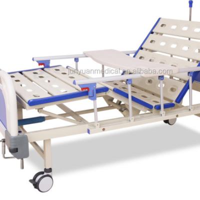 China Factory Direct Supply 2 Functions Hospital Bed Two Cranks Base Manual Medical Bed Model Function Nursing Base Bed for sale