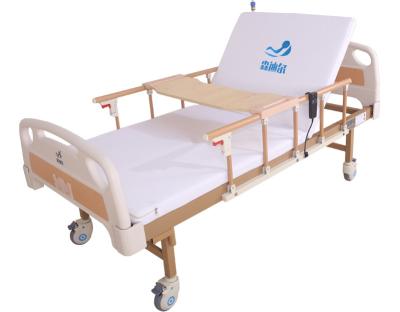 China Backrest: 0-85Â ° Premium Crank Back Adjustable Single Medical Sick Bed Manual Inpatient Bed For Mobile Temporary Hospital for sale