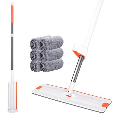 China Sustainable Kemeige New Single Sided Squeeze Flat Floor Mop / Hand Free Self-Cleaning Mop for sale