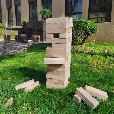 China Educational Wooden Block Game Set Outdoor Games Toy Jumpling Tour for sale