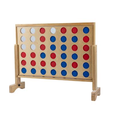 China Eco-friendly Hot Selling Educational Wooden Connect 4 Four In A Row for sale