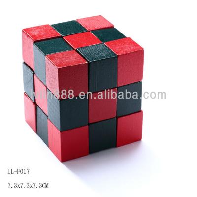 China Toy Wooden Snake Cube Educational Puzzle for Kids for sale