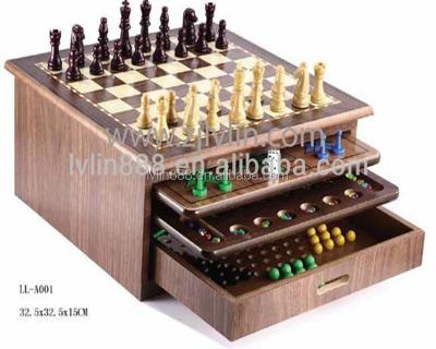 China 2018 eco-friendly intelligent wooden board chess, most popular wooden chess borad, brain forming wooden board chess for sale