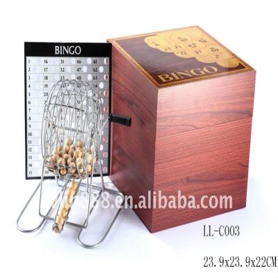 China Wooden bingo, deluxe wire cge bingo set for sale