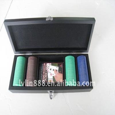 China MDF+Plastic Foldable Wooden Chips Holder Box for sale