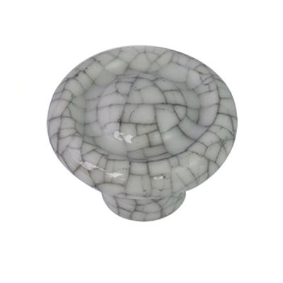 China Easy Installation And Durable Ceramic Knob Similar To Stone Marble Pull Granite Pull Handle for sale