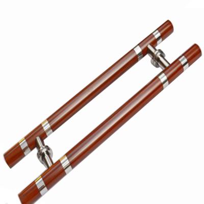 China Modern supply all kinds of wooden door handle and double sided door handle pulls for sale