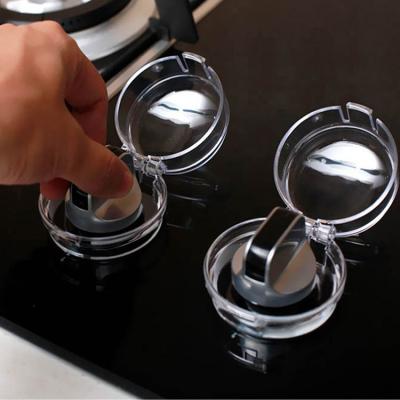 China Kids Eco-Friendly Safety Kitchen Oven Gas Cooker Stove Knob Transparent Clear Plastic Cover for sale