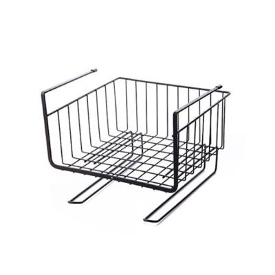 China BESKO Sustainable Under Cabinet Hanging Basket Rack Metal Wire Storage Basket for sale