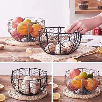 China China Iron Egg Storage Basket Potato Garlic Container Fruit Basket Viable Egg Rack for sale