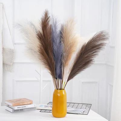 China Home Decoration China Factory Direct Sale Popular Artificial Pampas Grass Flower Bouquets Or Pampas Grass For Wedding And Home Decoration for sale