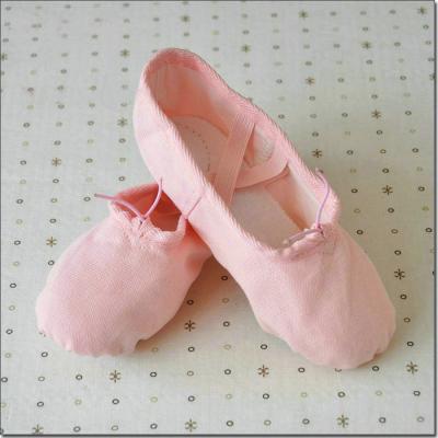 China high quality canvas fabric dance shoes practice ballet shoes with children and adult sizes for sale