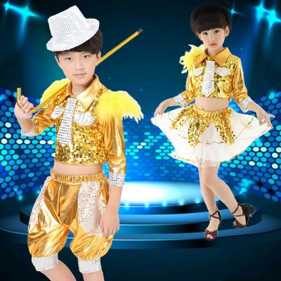 China Children's jazz dance performance costumes suit for boys and girls JQ-560 for sale