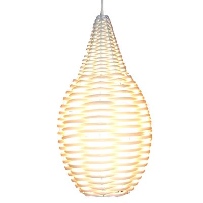 China Downlights Pendant Lamp Plastic Weaving Home Interior Lights Plastic Woven Chandelier for sale