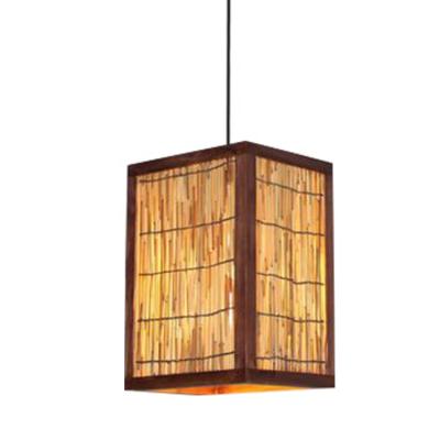 China Lighting Works Modern Bamboo Light Fixture Pendant Lamp Indoor Use for sale