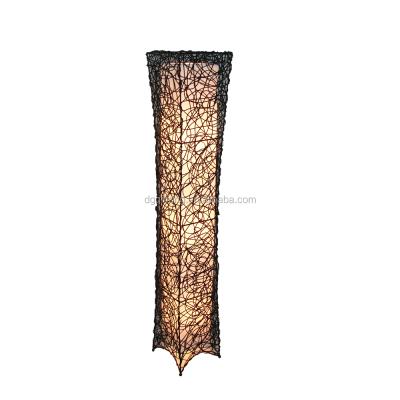 China New Traditional Hot Sale Indoor Use Modern Rattan Floor Lamp Floor Light for sale