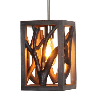 China Lighting Works Modern Wooden Light Fixture Pendant Lamp Indoor Use for sale