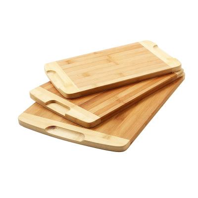 China Kitchen Cooking Bamboo Cutting Board Set For Cooking 3 Pieces One Set for sale